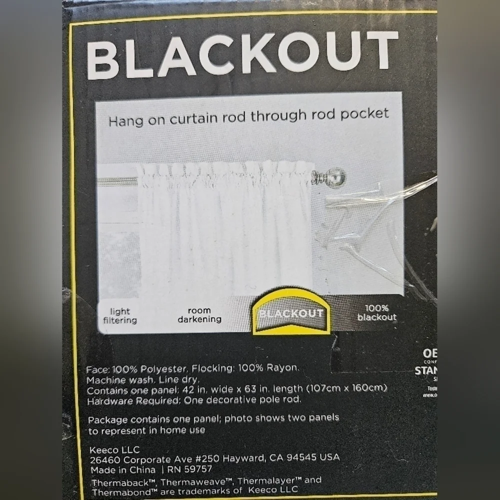 Eclipse blackout curtain